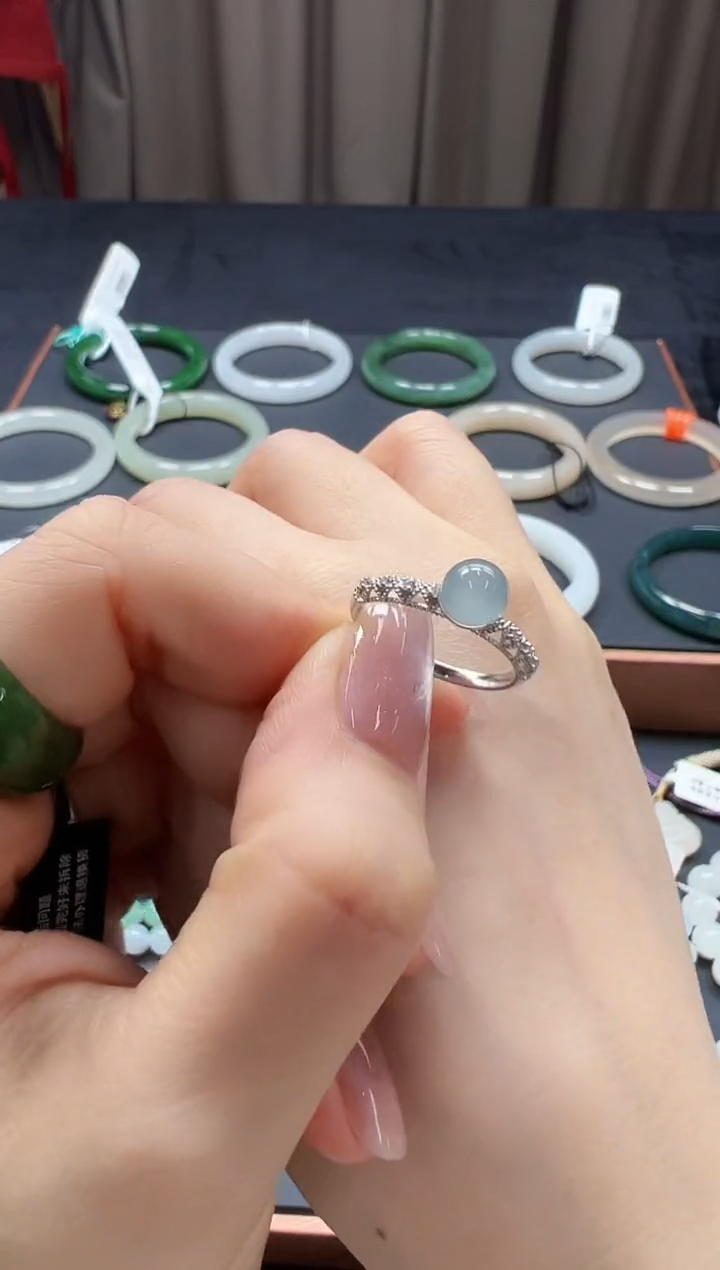 【闪购商品】翡翠戒圈18K金镶嵌dfz0224-153