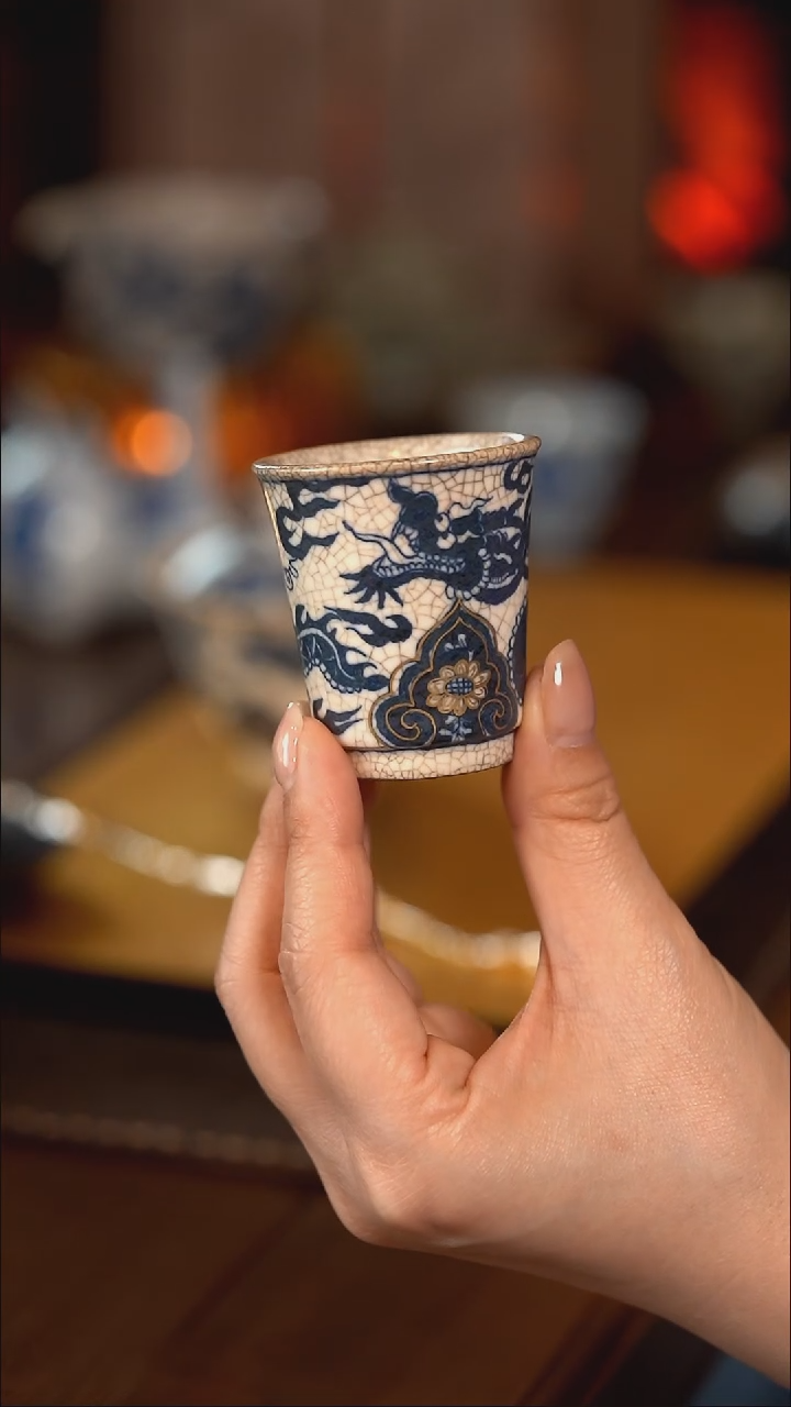 【闪购商品】霖松堂 元龙金如意 直口杯