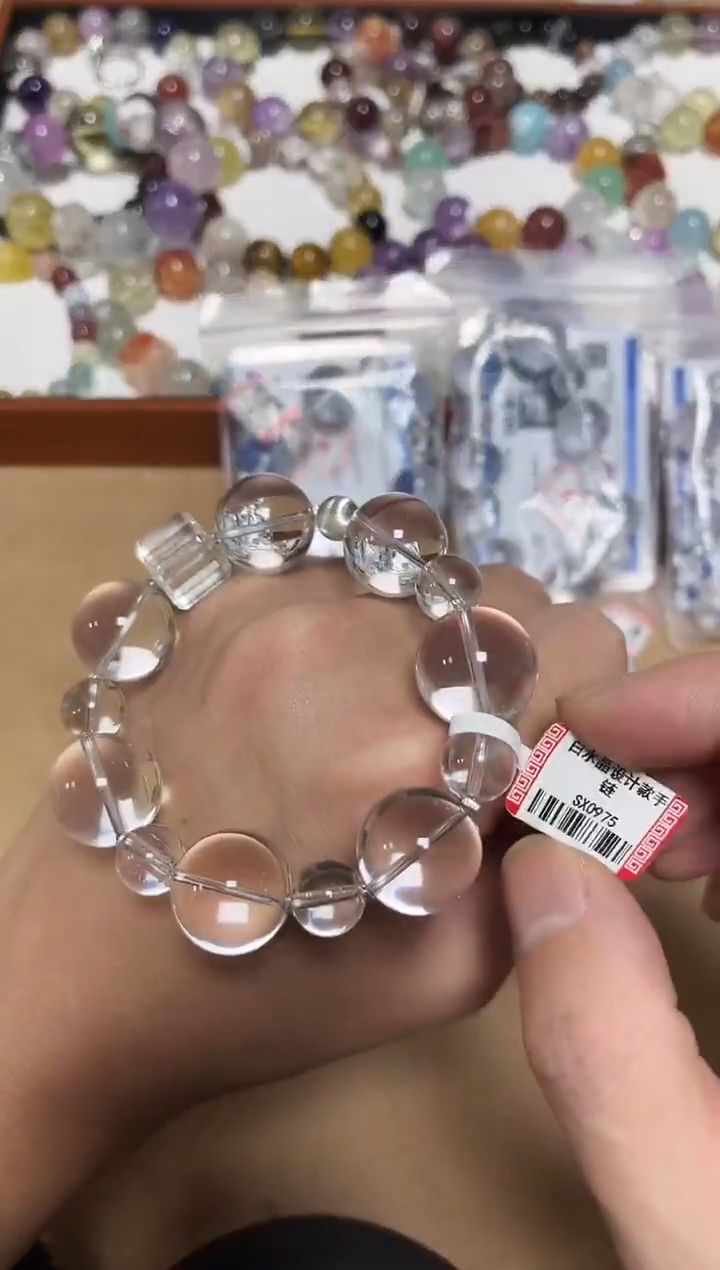 未镶嵌手链水晶20-24白水晶设计款手链