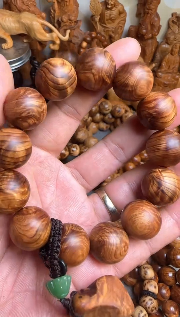 【闪购商品】柏木手串/手链太行崖柏黑金刚爆满龙胆闪电1.8