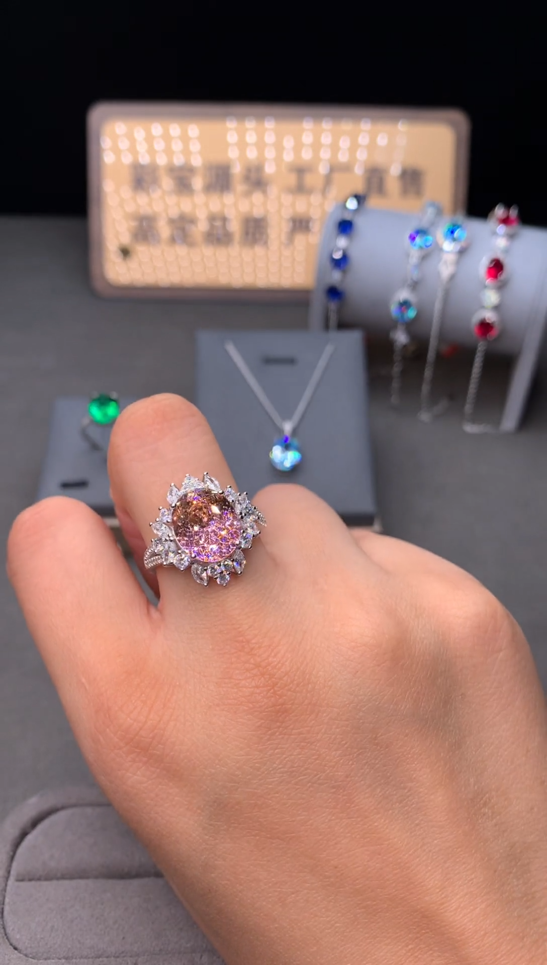 无925银双色女神戒指