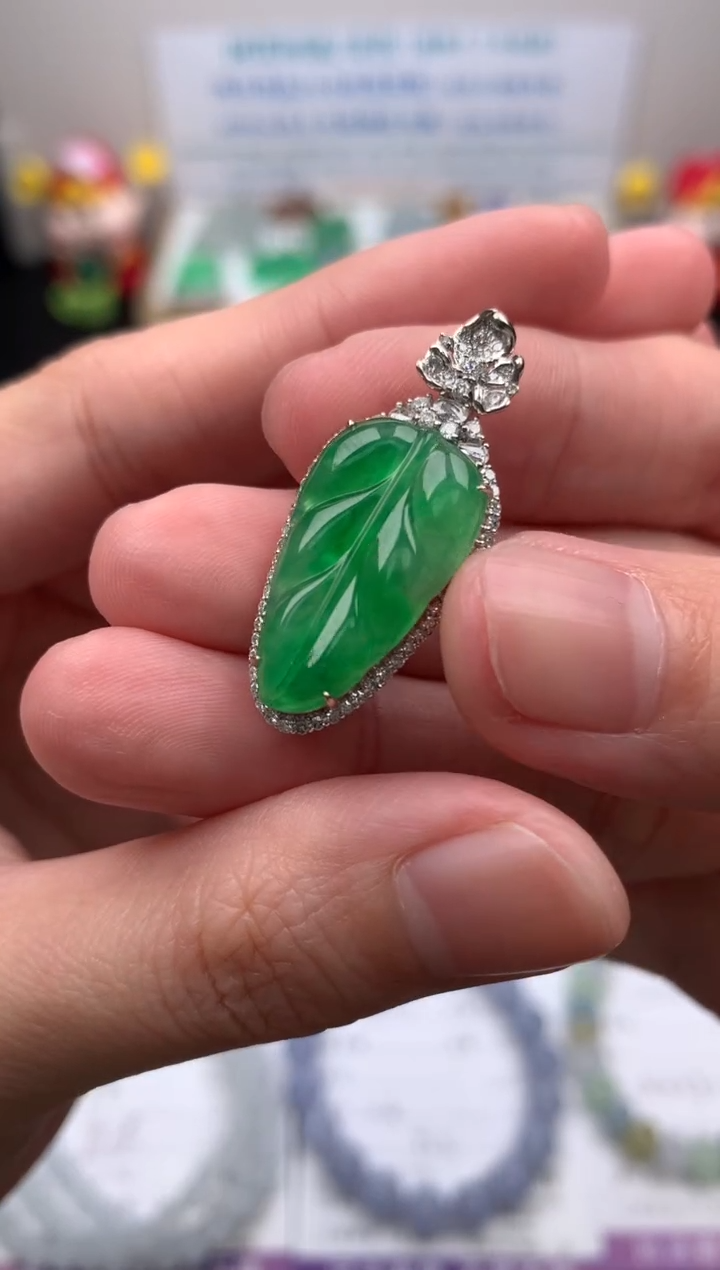 【闪购商品】定制翡翠18K金镶嵌模式推广期24小时鉴赏期