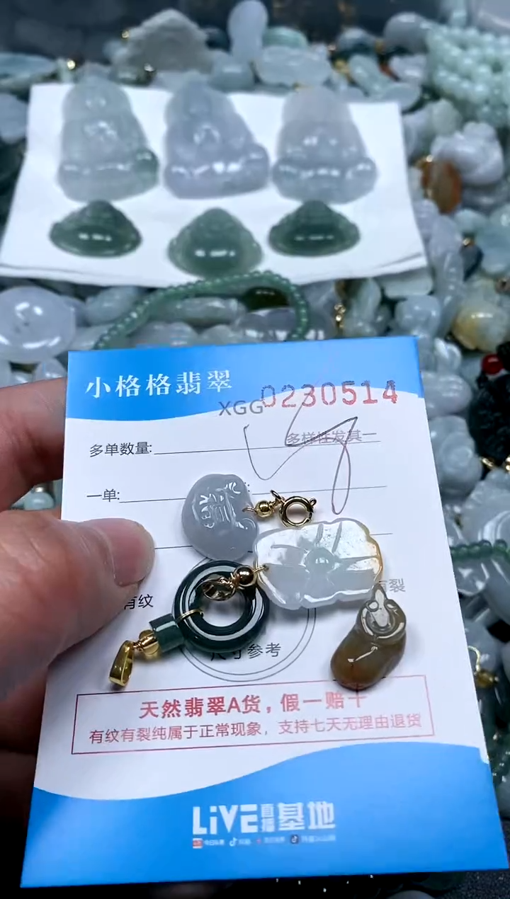 【闪购商品】翡翠颈饰未镶嵌闪购商品0230514