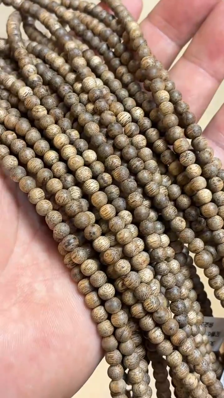沉香手串 文莱圆珠长串昆仑梅格0.5多样性发其一