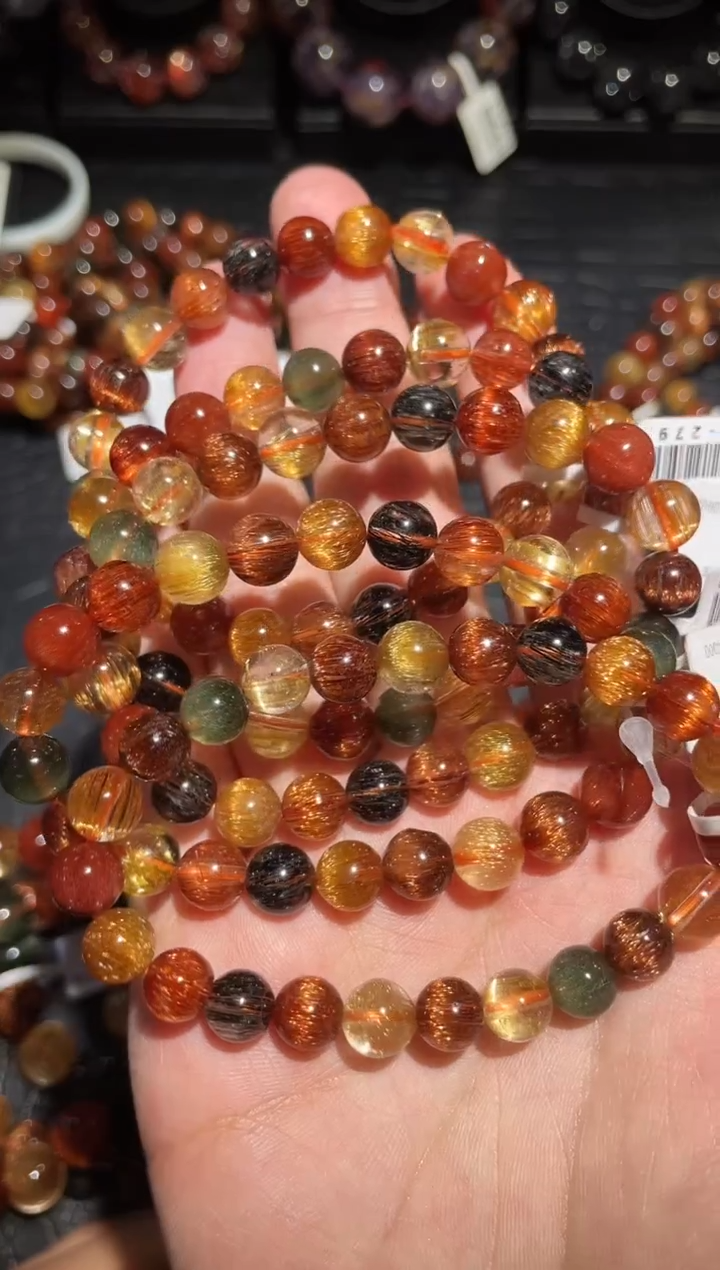 【闪购商品】水晶手链未镶嵌彩发单圈A8（多样性发其一）