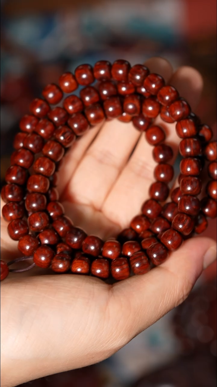 檀香紫檀（小叶紫檀）手串/手链7x8琴料小叶紫檀