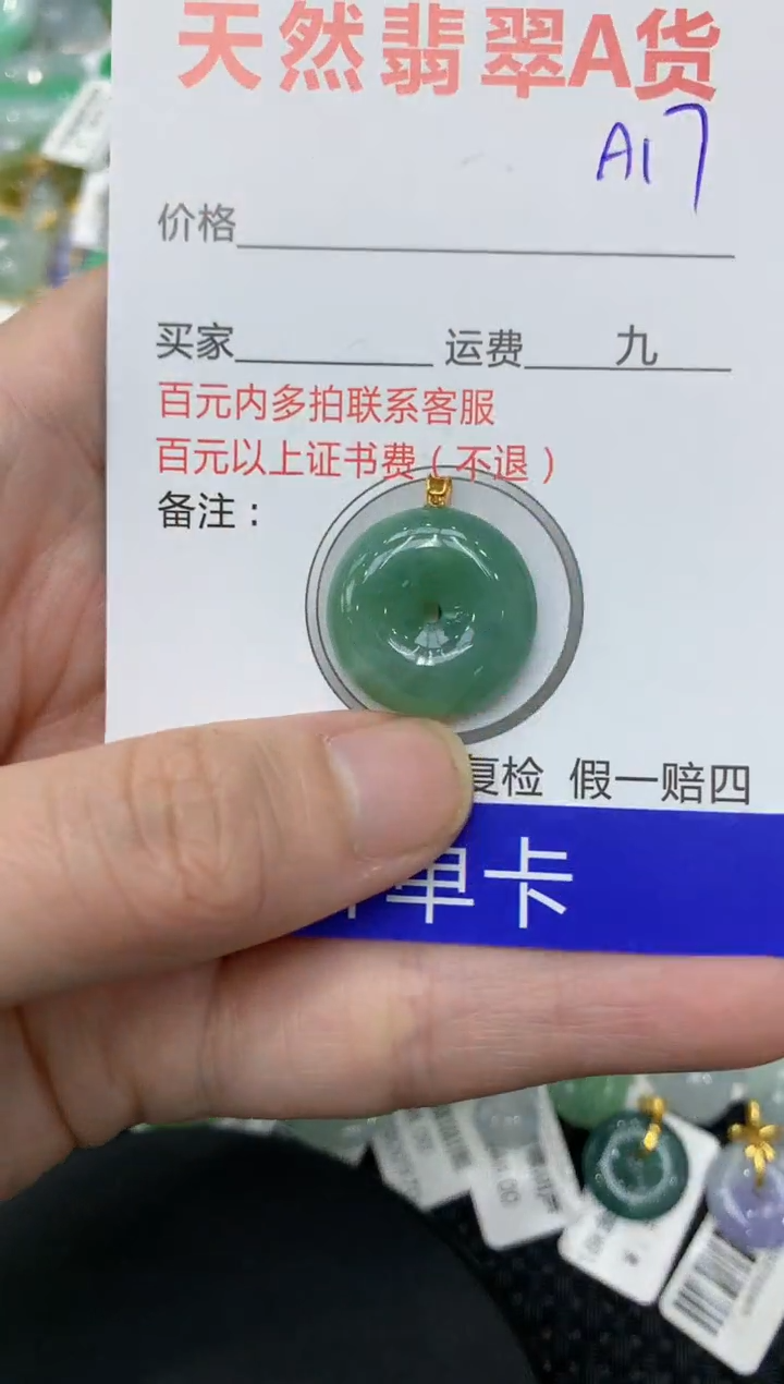 【闪购商品】翡翠颈饰18K金镶嵌1111111111