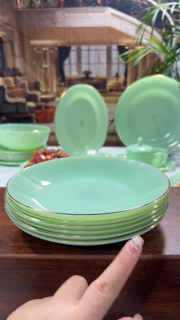 【闪购商品】...8英寸深盘6个  玉瓷【贝美】