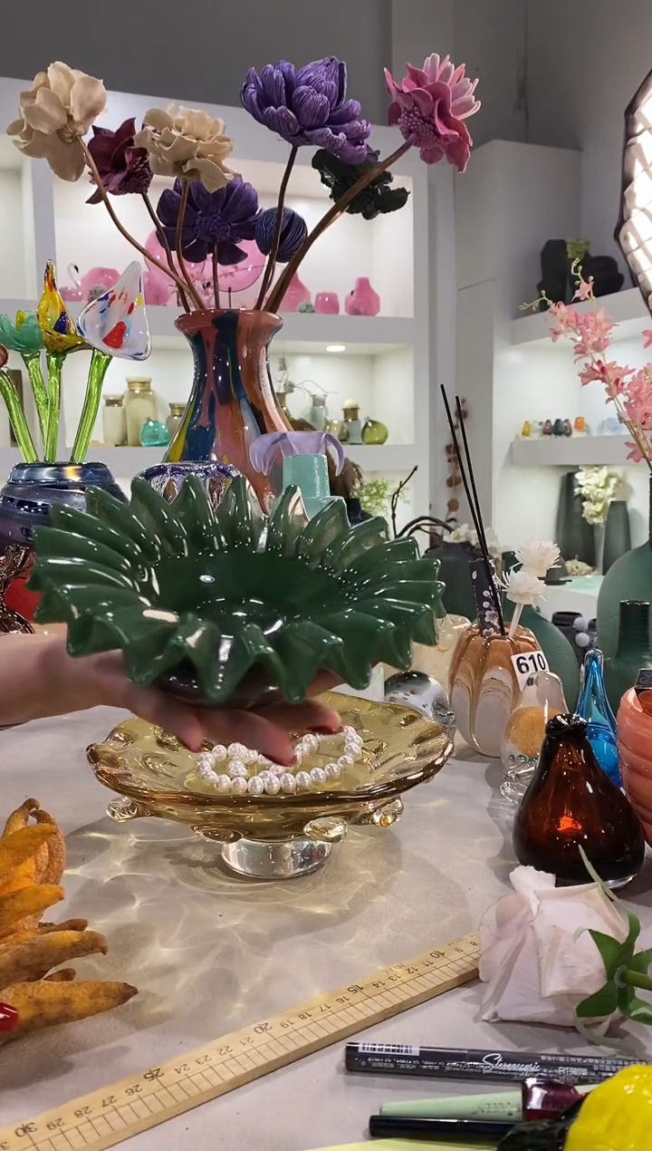 慕忆家手作琉璃花瓶