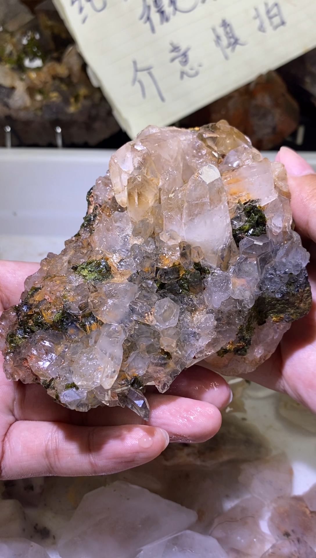 未镶嵌珠宝半成品水晶翼*点633克莫奈花园水晶