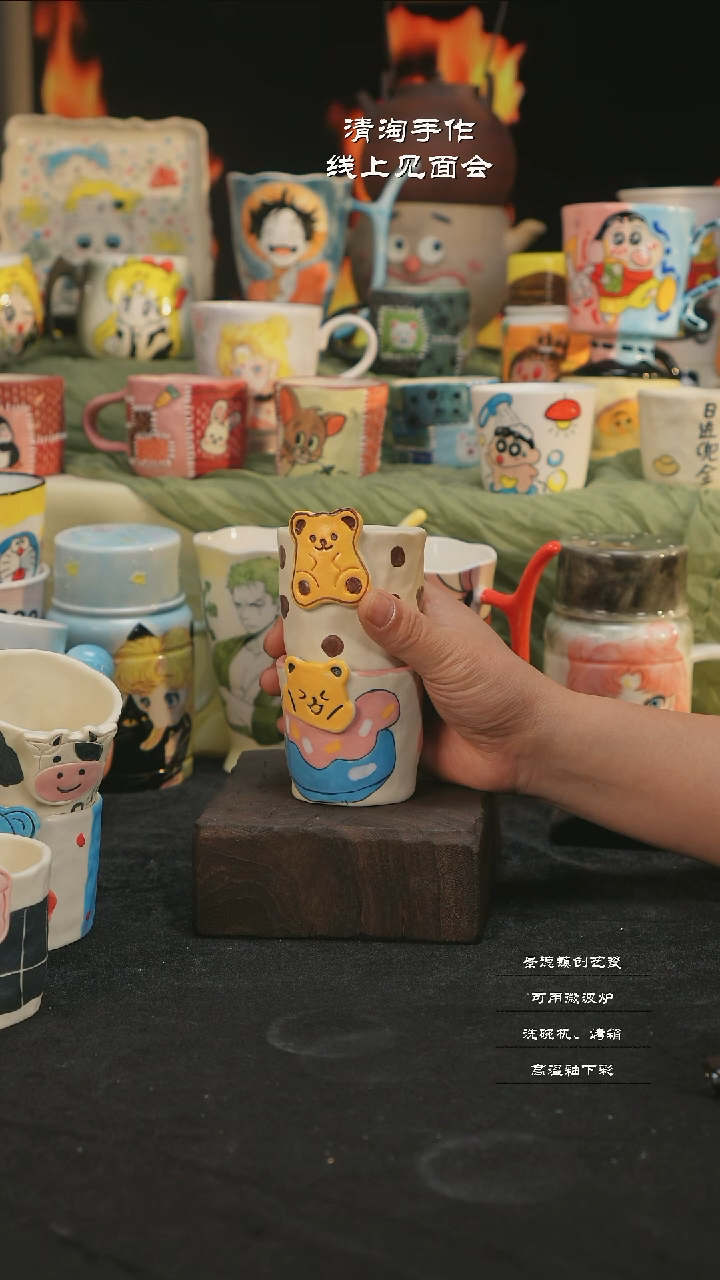 【闪购商品】摆件亲工手绘陶瓷-