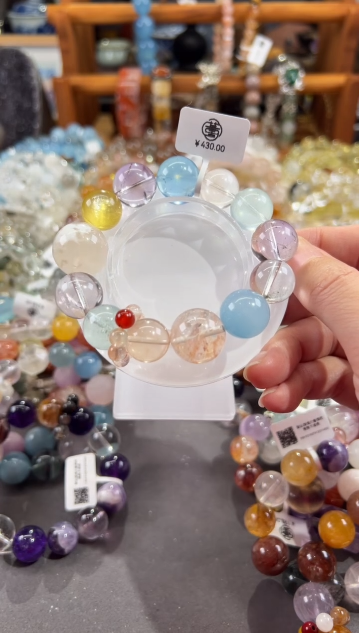 【闪购商品】水晶手串合金定制款 自然卷