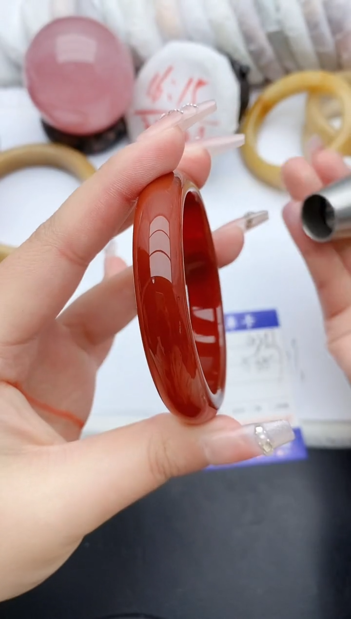 【闪购商品】石英质玉手镯未镶嵌G397+56/57