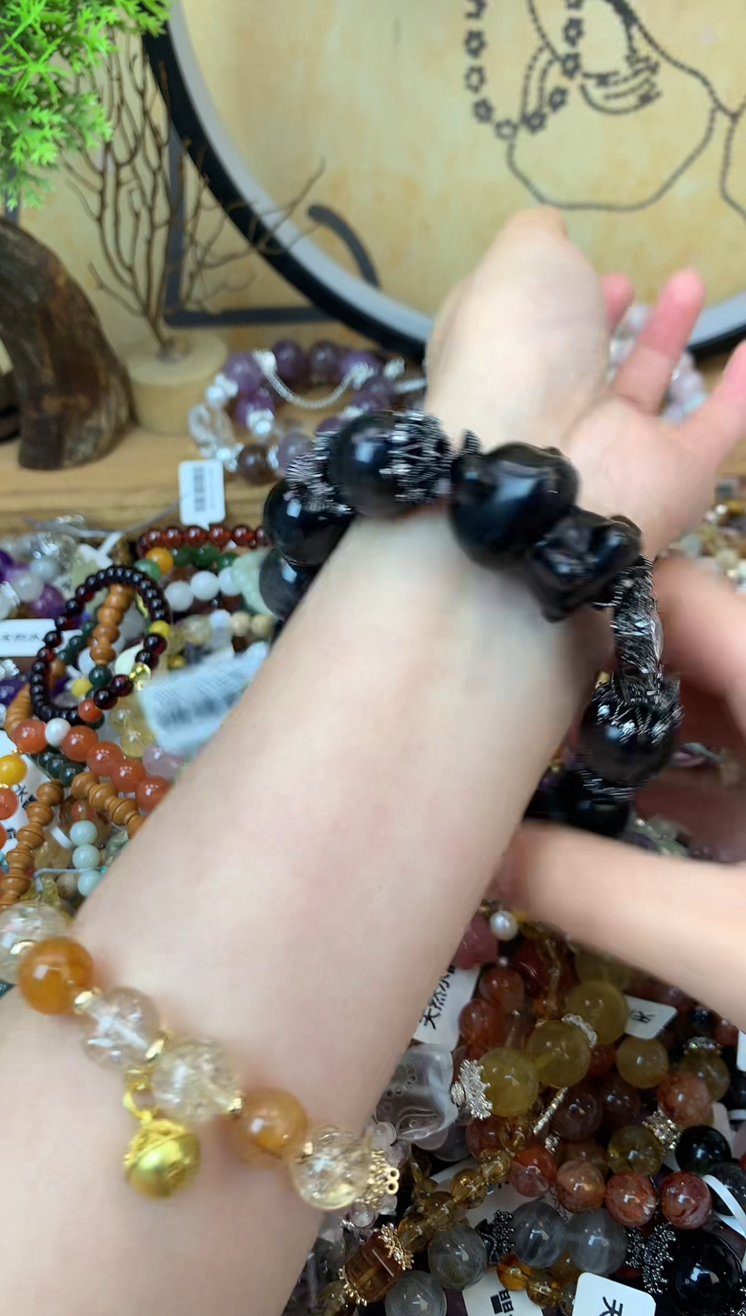 【闪购商品】黑曜岩手饰未镶嵌364