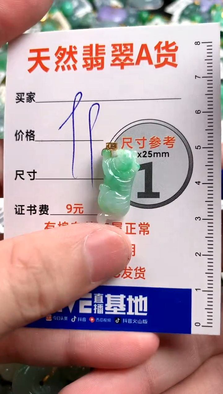 【闪购商品】翡翠颈饰18K金镶嵌14008648