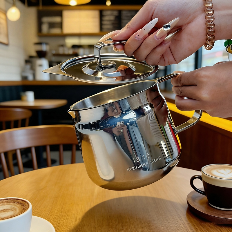 18/10不锈钢过滤油壶猪油罐11.5cm*11cm容量1300ml