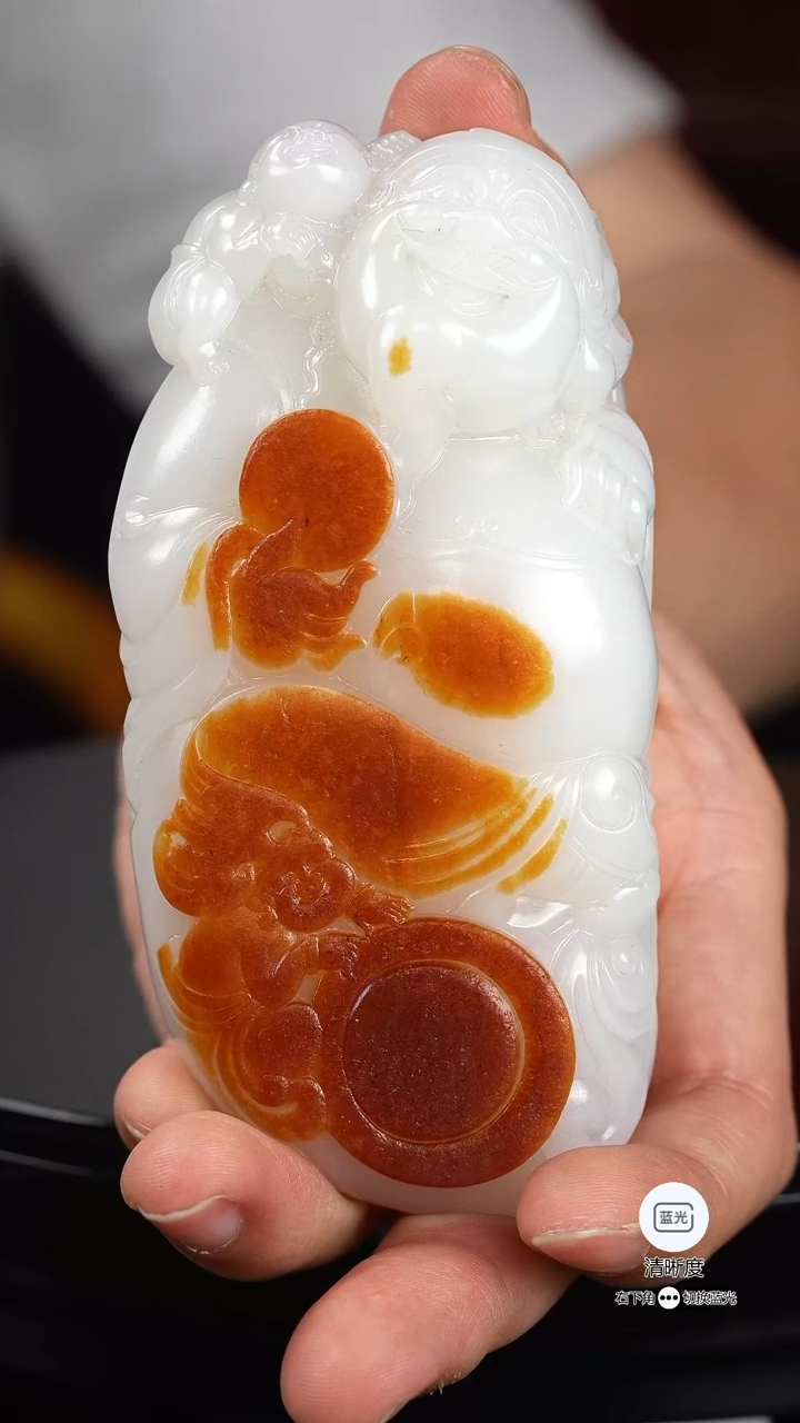 和田玉未镶嵌摆件035佛公摆件