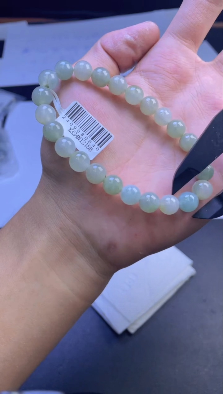 未镶嵌定制翡翠珠串卡8