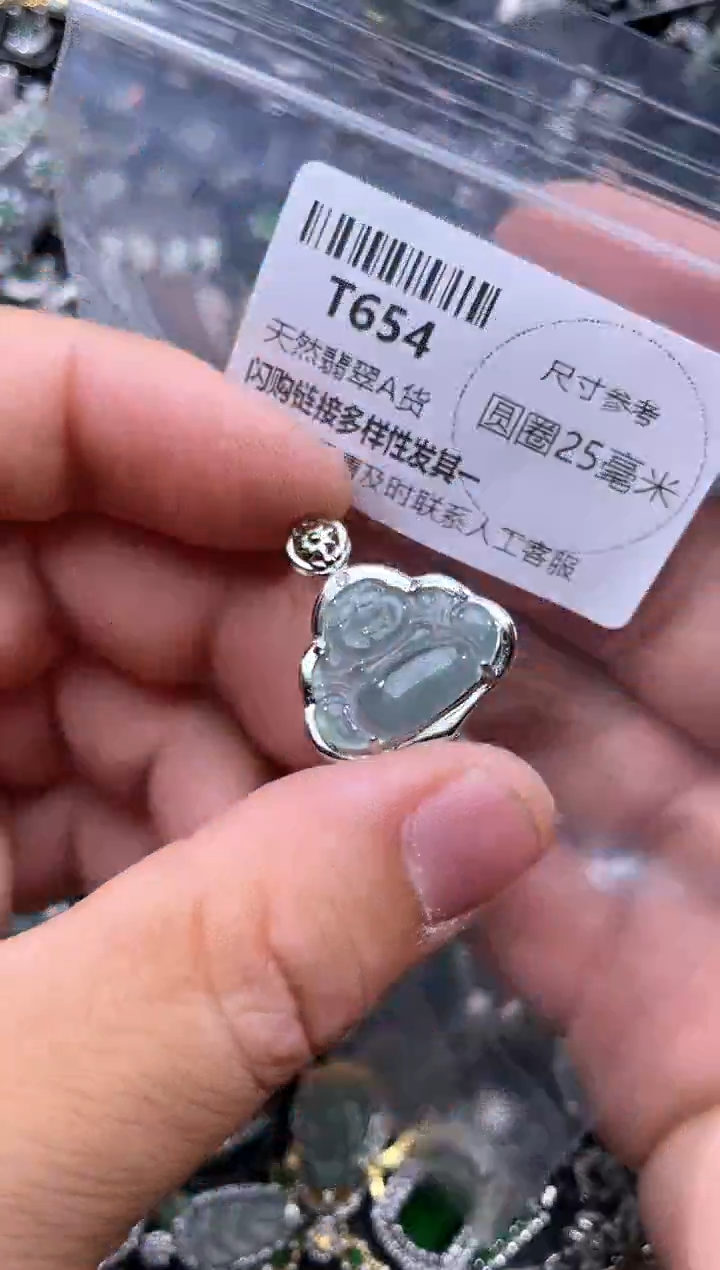 【闪购商品】翡翠颈饰未镶嵌T654吊坠