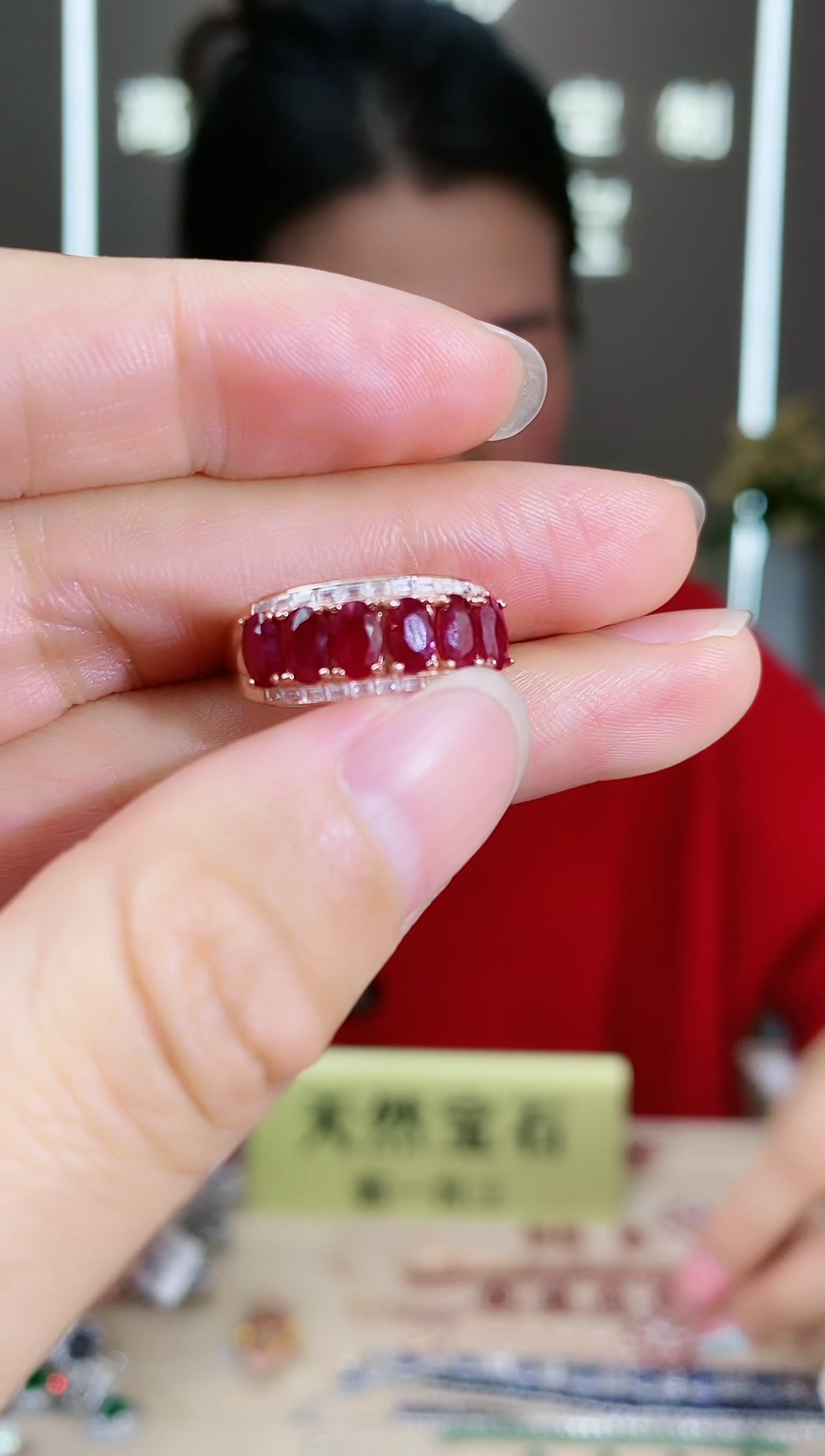 【闪购商品】红宝石手饰银S925镶嵌手饰