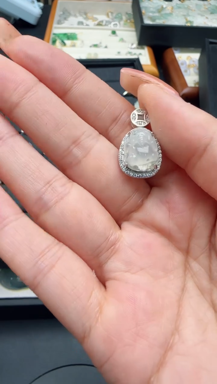 【闪购商品】翡翠颈饰银S925镶嵌多样性发一件TZG0118211