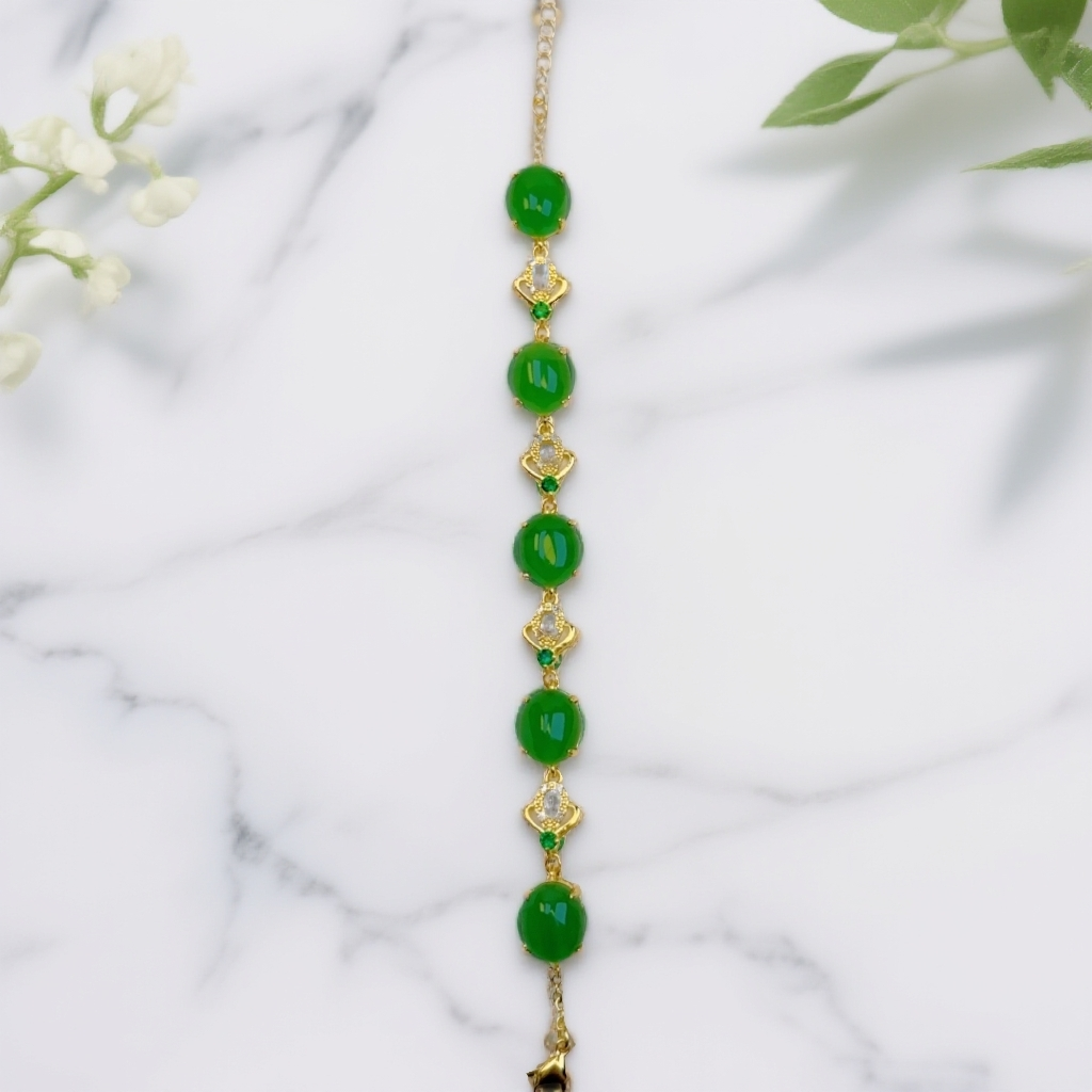 传藏奢饰臻品-青花烟雨手链MX057明星同款饰品手串手链精致小饰品