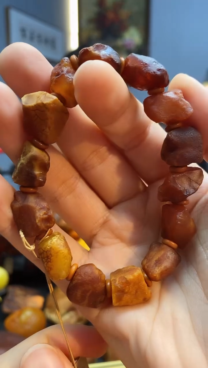 手链琥珀未镶嵌手串