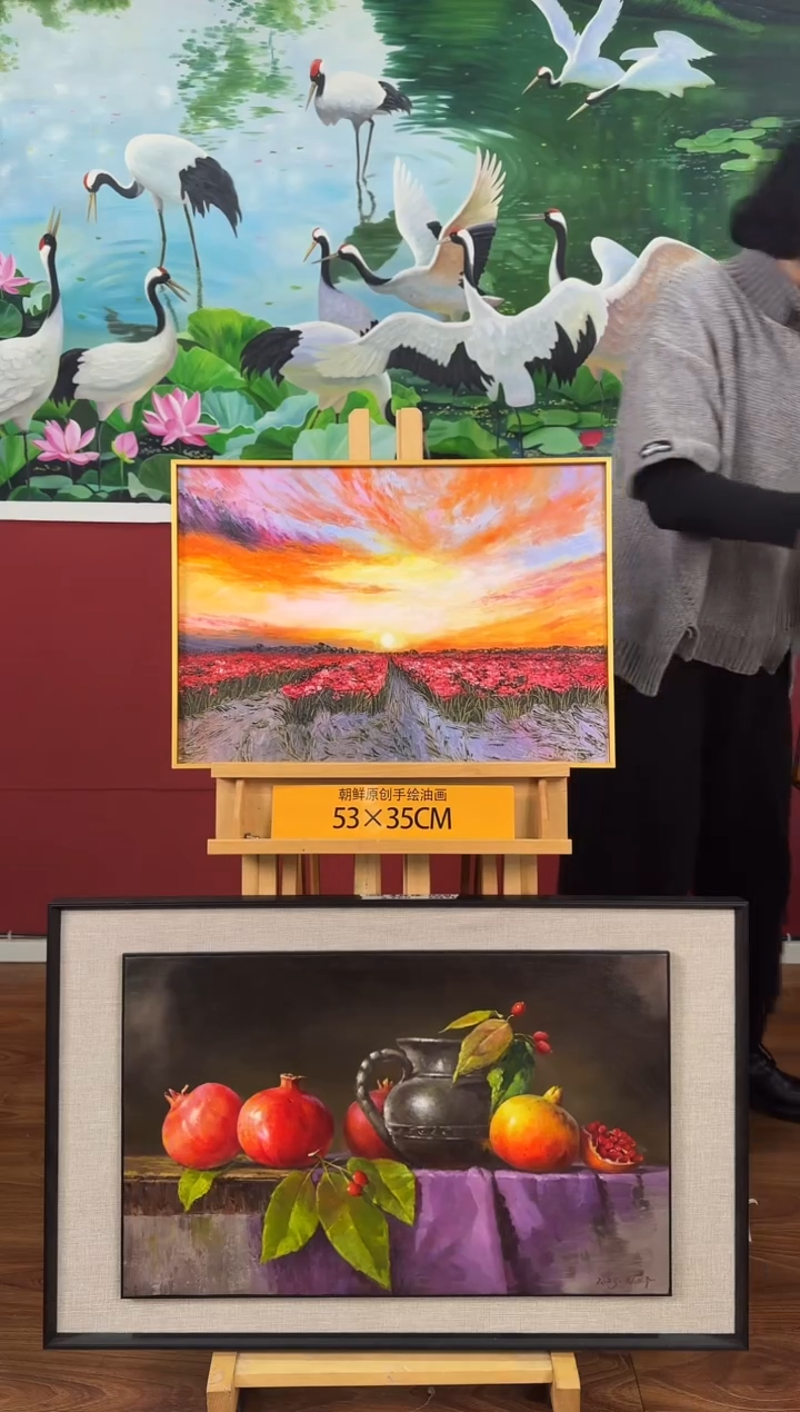 油画【11号】约53*35cm丨朝鲜原创纯手绘孤品油画丨顺丰包邮