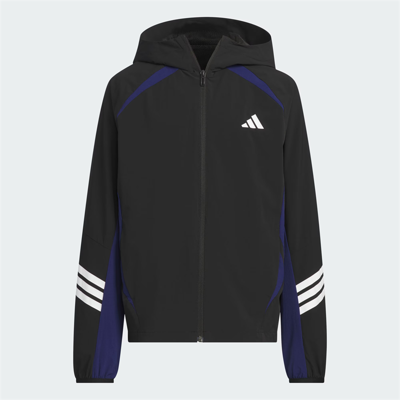 adidas/阿迪达斯儿童防晒UPF50+运动休闲连帽夹克外套JL6909