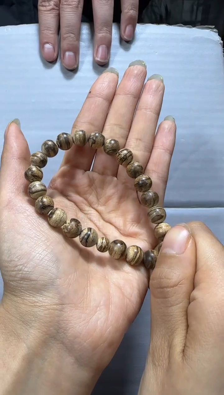 【闪购商品】沉香手串D66虎斑0.9单圈多样性发货发其一