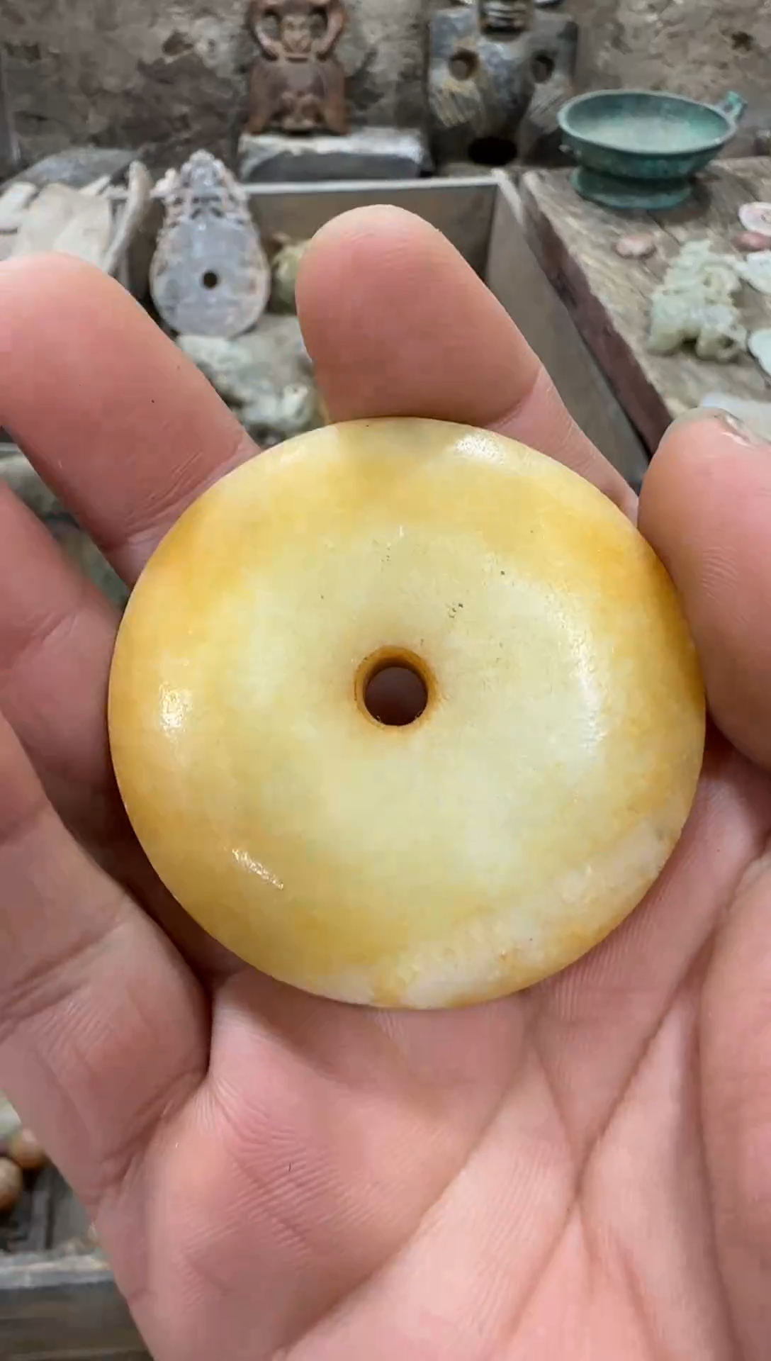 未镶嵌和田玉（糖玉）挂件1111