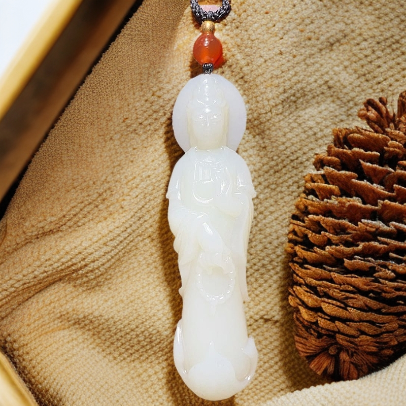 和田玉吊坠(不含链)未镶嵌