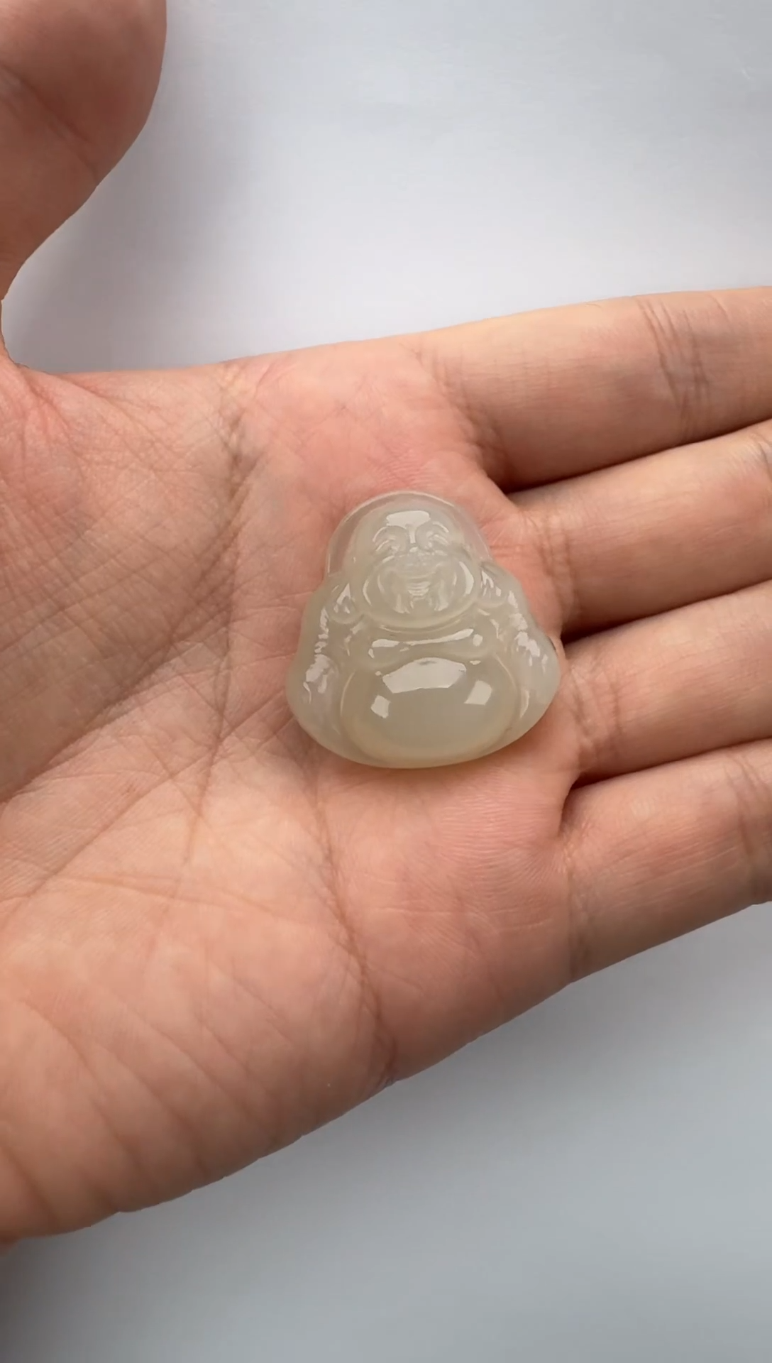 和田玉未镶嵌颈饰天然和田玉30mm小精品佛公