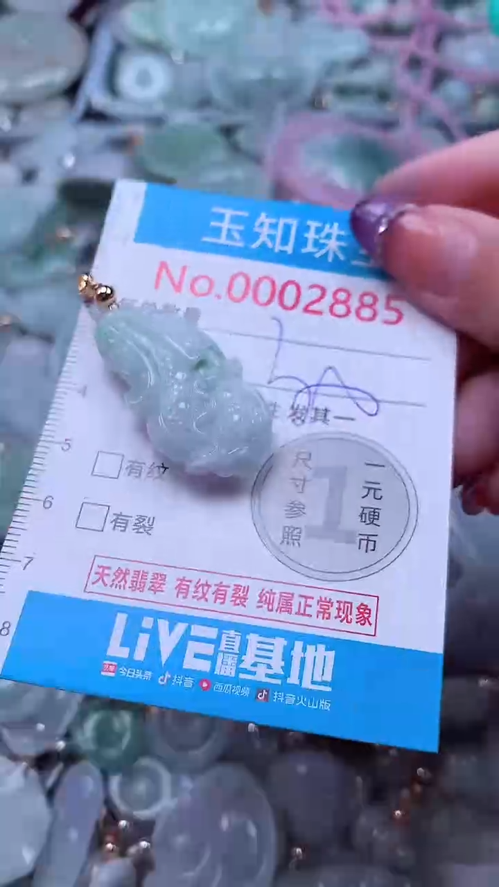 翡翠未镶嵌吊坠(不含链)2885