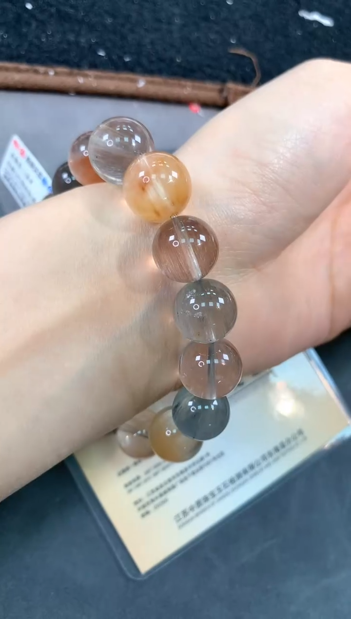 【闪购商品】发晶手链未镶嵌104号兔毛单圈13.7mm