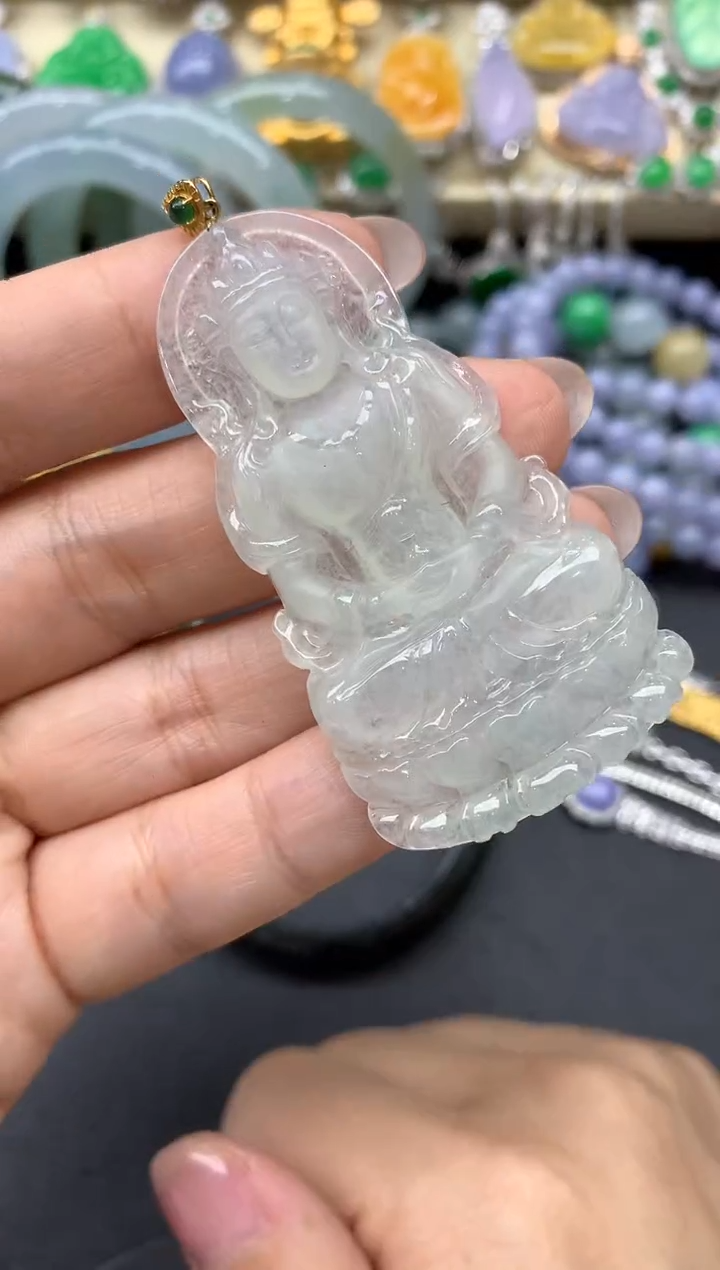 【闪购商品】翡翠颈饰18K金镶嵌295-中国好珍宝