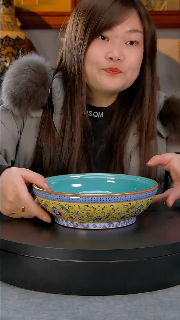 【闪购商品】珐琅彩镂空果盘精品陶瓷