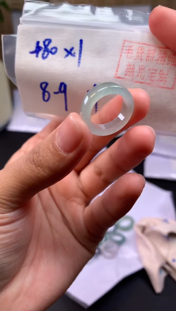 【闪购商品】定制翡翠未镶嵌戒圈#480元-毛货需精细抛光