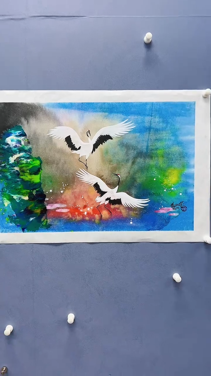 【闪购商品】绘画赵燮绘画2.7平尺仙鹤