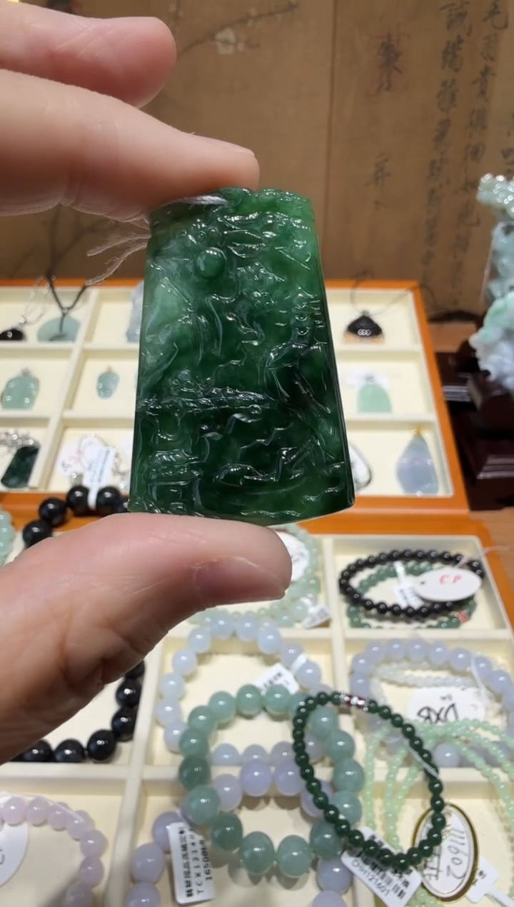 未镶嵌挂件翡翠A货翡翠多样性孤品