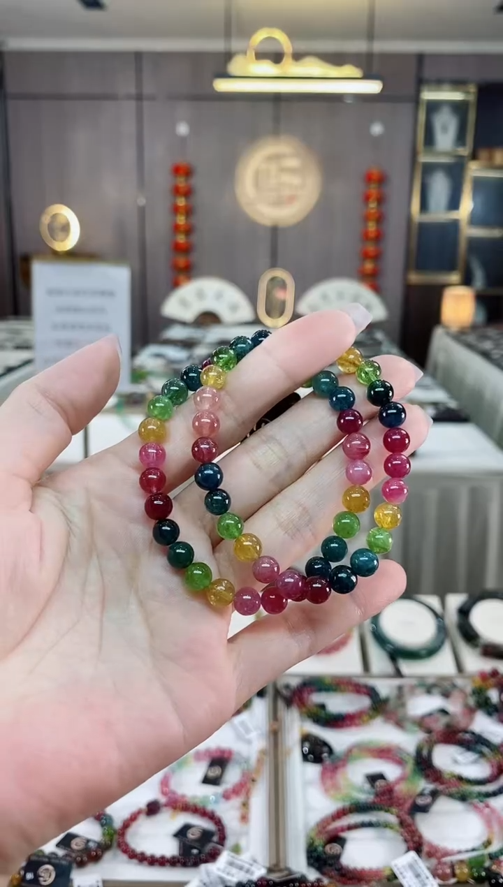 【闪购商品】单圈手串6mm+未镶嵌碧玺（多样性发一条）hon