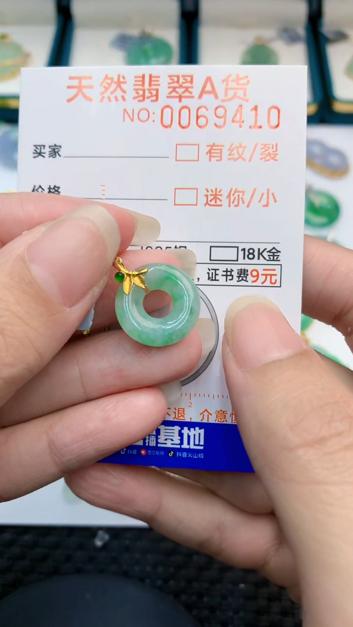 【闪购商品】翡翠颈饰18K金镶嵌            8