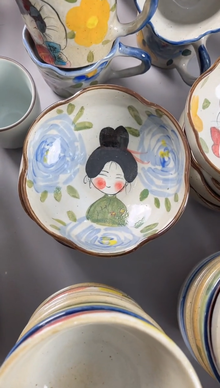 【闪购商品】瓷片景德镇手绘高温釉下彩