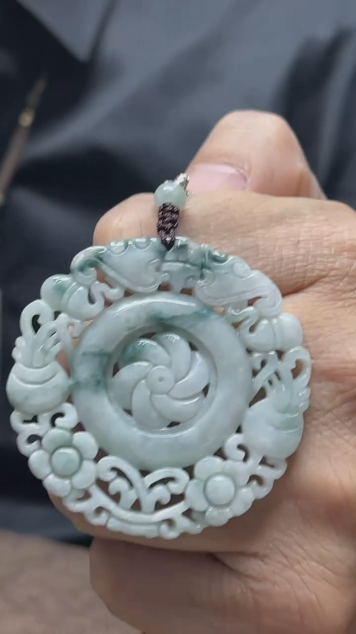 【闪购商品】翡翠颈饰未镶嵌翡翠风生水起吊坠多人