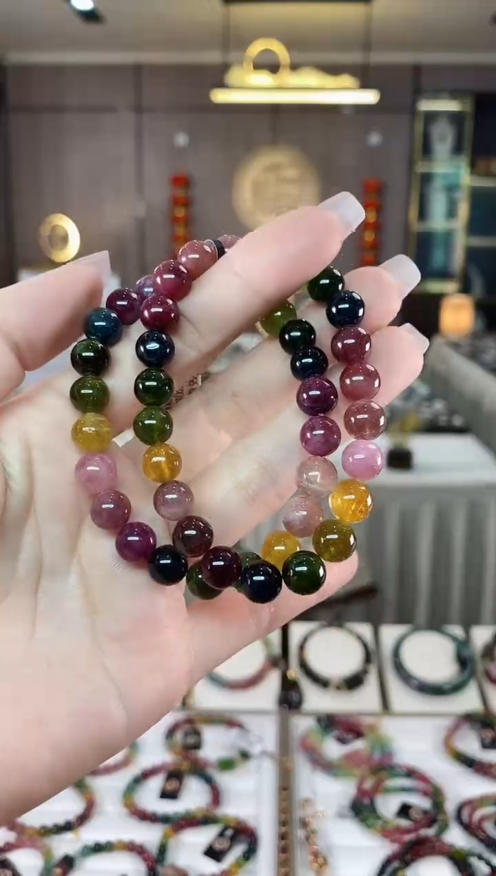 【闪购商品】碧玺单圈手串8mm+未镶嵌（多样性发一条）hon