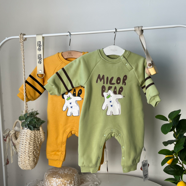 【4996】米乐熊  印花哈衣