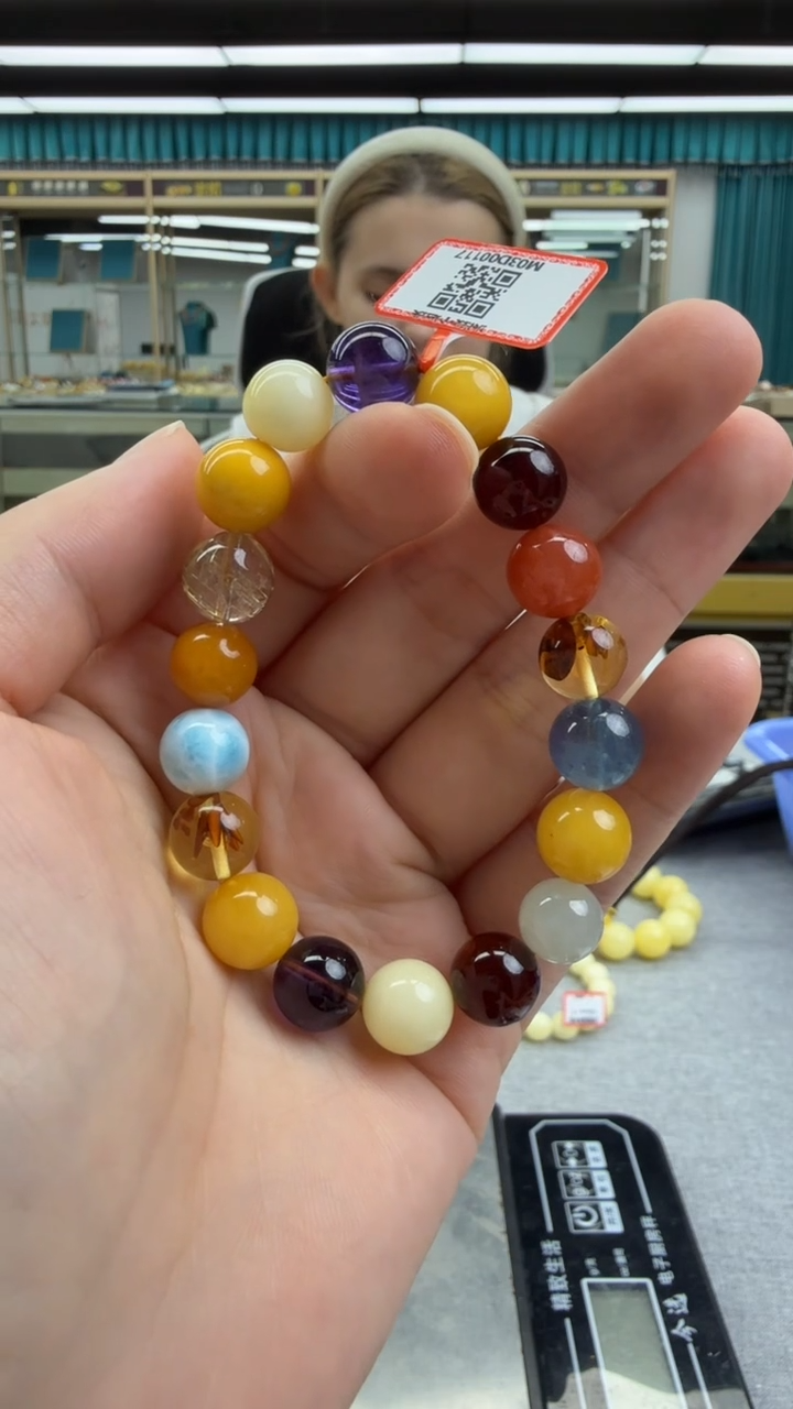 未镶嵌琥珀手链30秒拍号 假一罚三