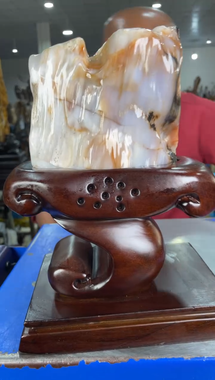 【闪购商品】硅化玉摆件未镶嵌23