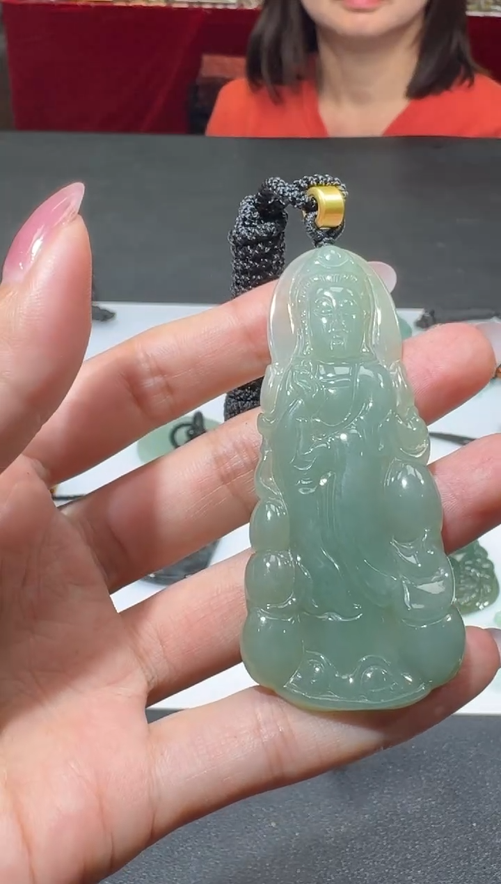 颈饰未镶嵌翡翠天然A货翡翠15