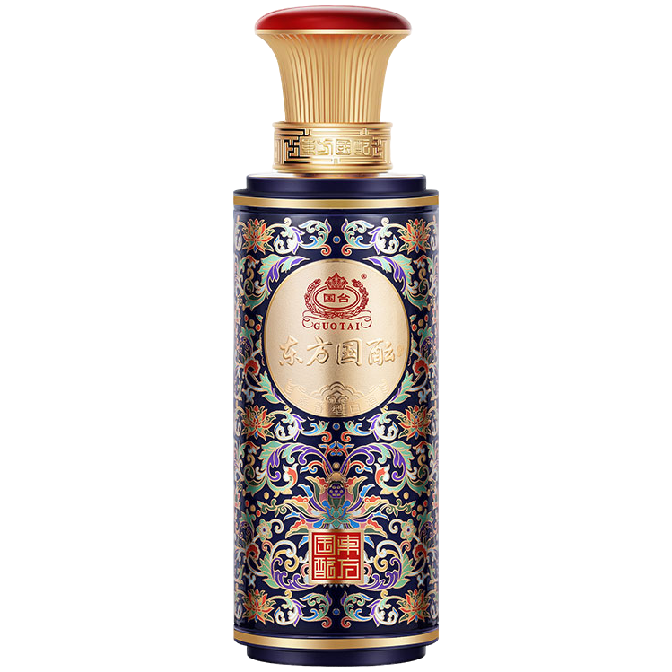 国台小酒版东方国酝(裸瓶) 酱香型白酒 53度 100ml*1瓶